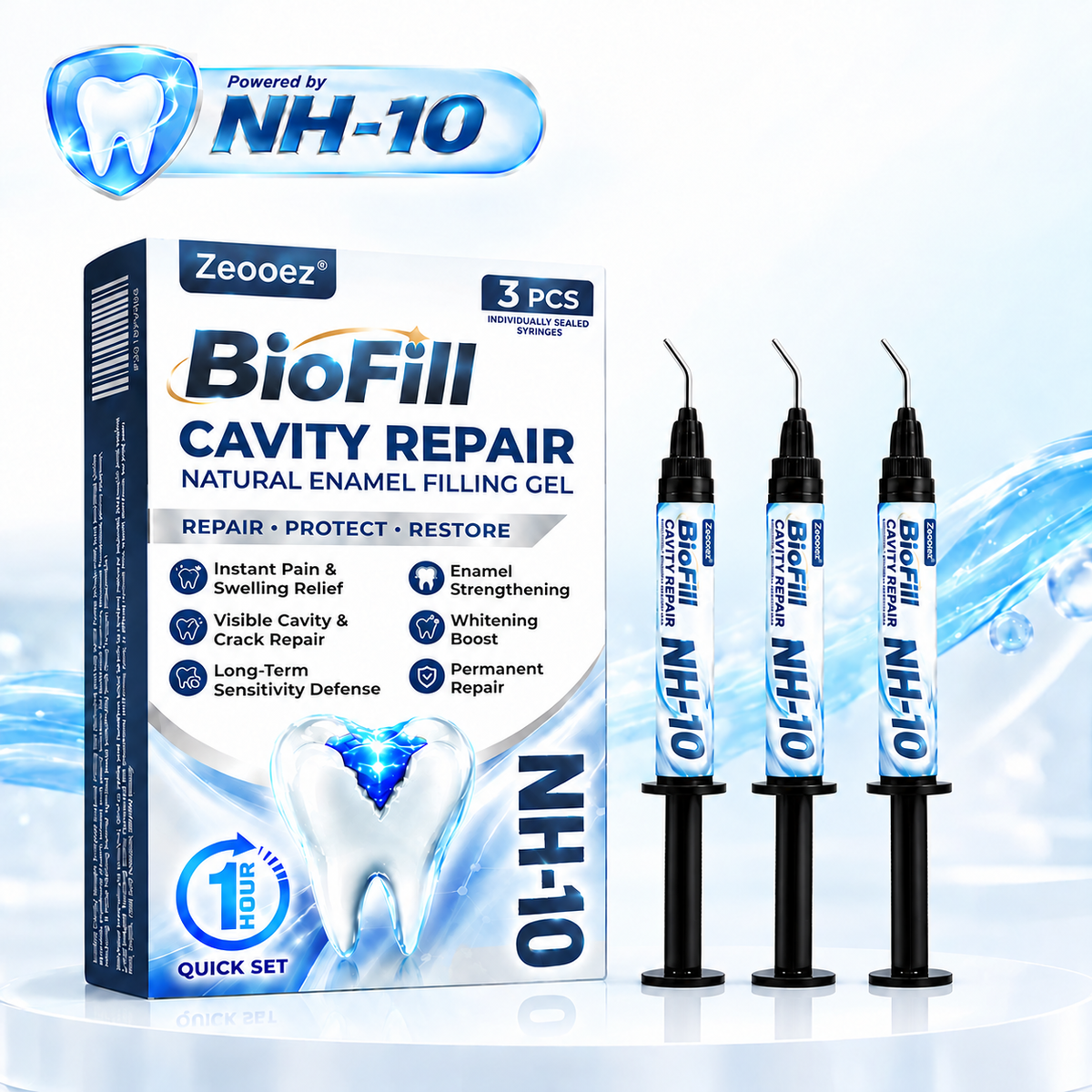 ✅Zeooez® BioFill Cavity-Repair Natural Enamel Filling Gel