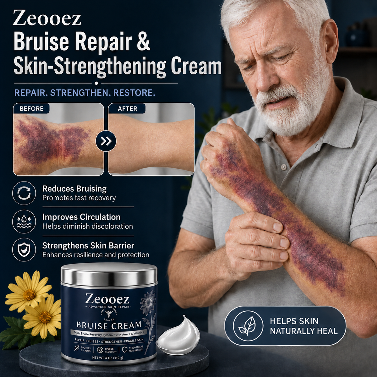 Zeooez Bruise Repair & Skin-Strengthening Cream