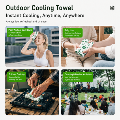 Instant Cooling Towel – Reusable Neck & Body Towel for Hot Weather