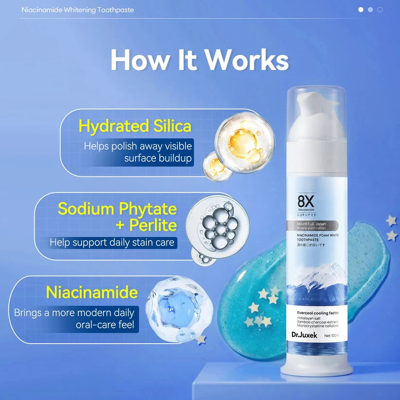 Dr.Juxek Niacinamide Foaming Whitening Toothpaste