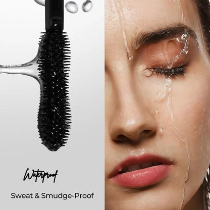 Zeooez Waterproof Black Mascara for Fuller, Longer Lashes