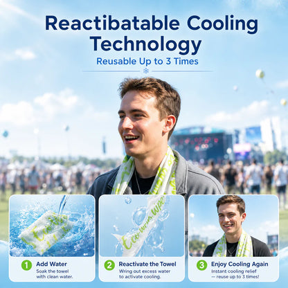 Zeooez Instant Cooling Towel – Reusable Neck & Body Towel for Hot Weather