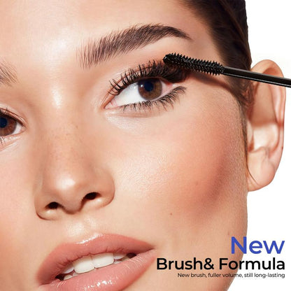 Zeooez Waterproof Black Mascara for Fuller, Longer Lashes