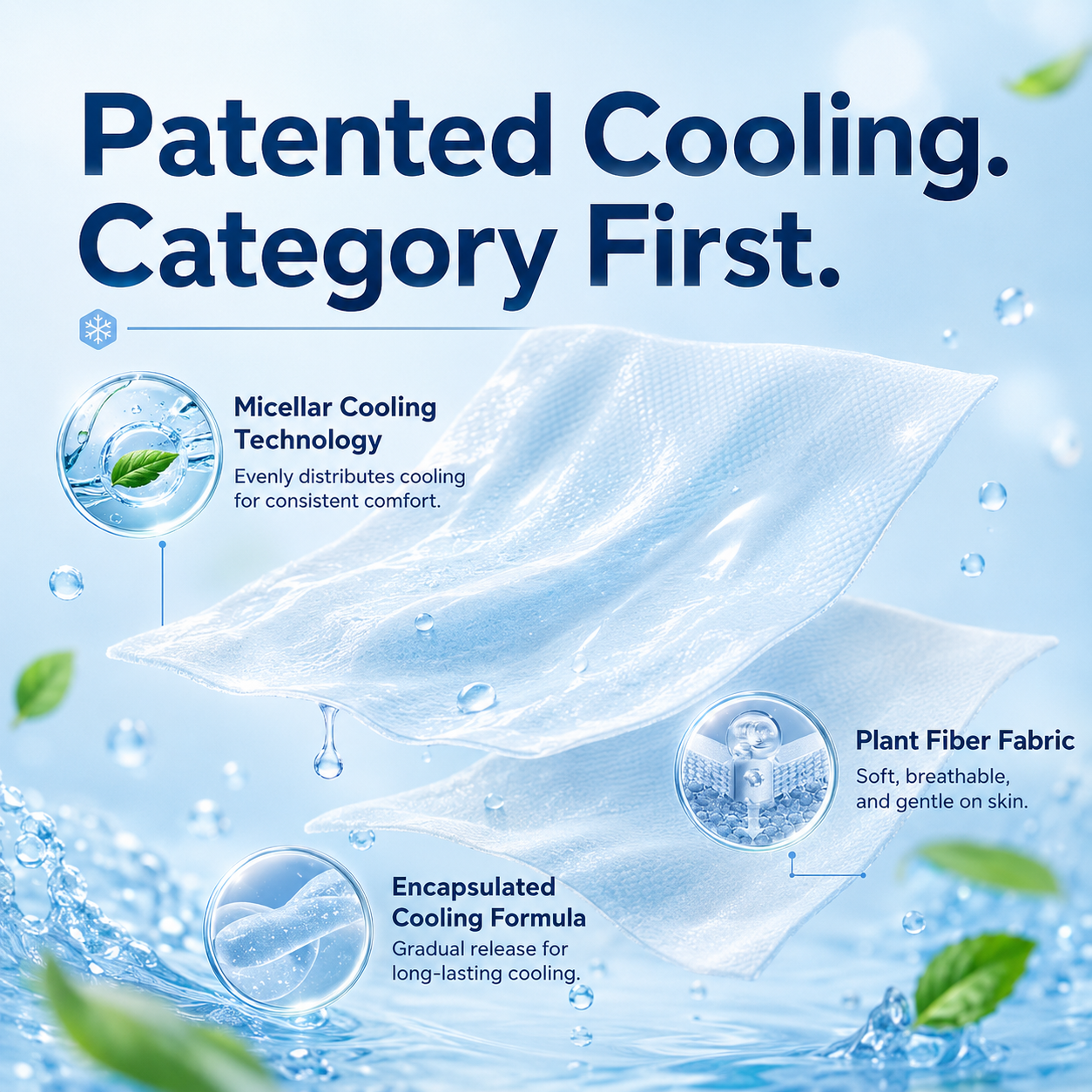 Instant Cooling Towel – Reusable Neck & Body Towel for Hot Weather