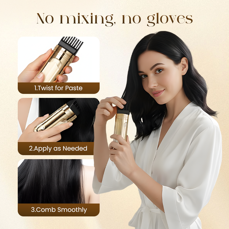 🔥Last Day Sale Buy 1 Get 1 Free⏰2-in-1 Convenient Hair Dye Comb For Gray Hair