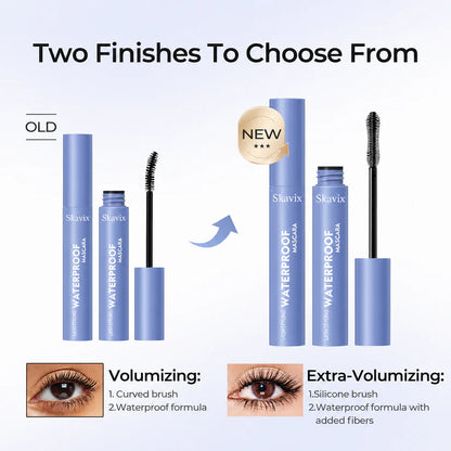 Zeooez Waterproof Black Mascara for Fuller, Longer Lashes