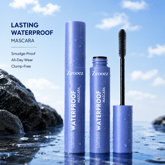 Zeooez Waterproof Black Mascara for Fuller, Longer Lashes