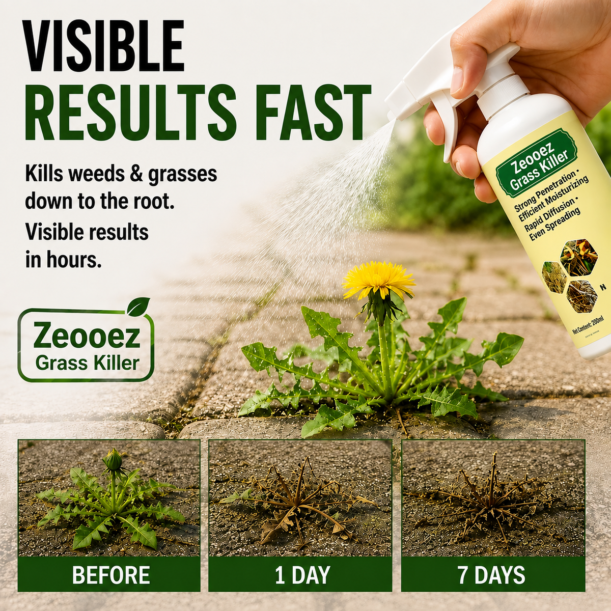 🔥 2026 SUMMER SALE · Zeooez Grass Killer Spray