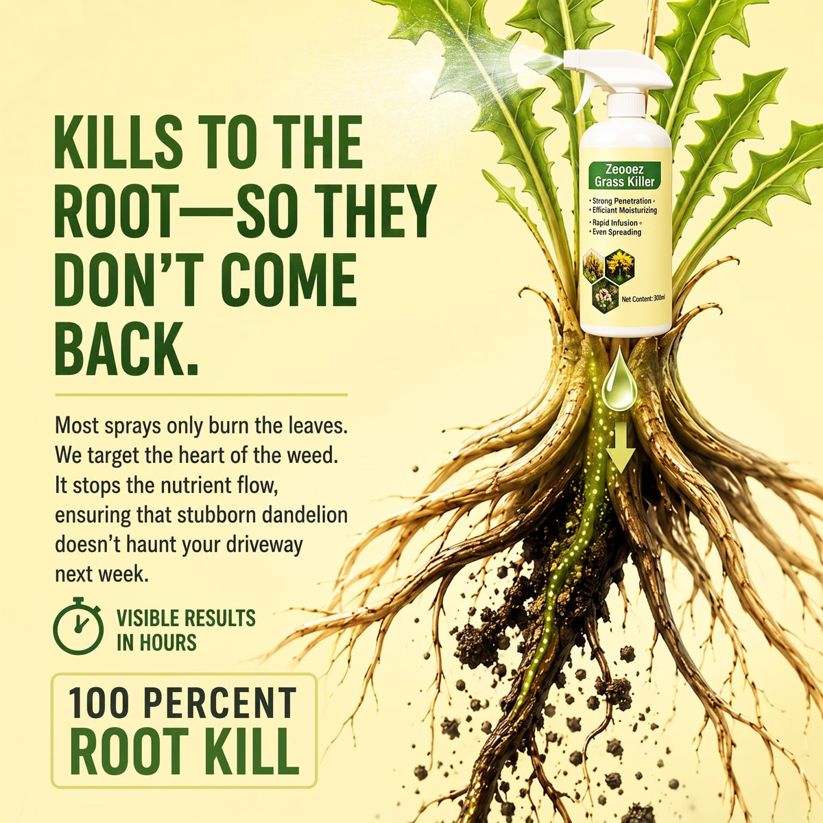 🔥 2026 SUMMER SALE · Zeooez Grass Killer Spray