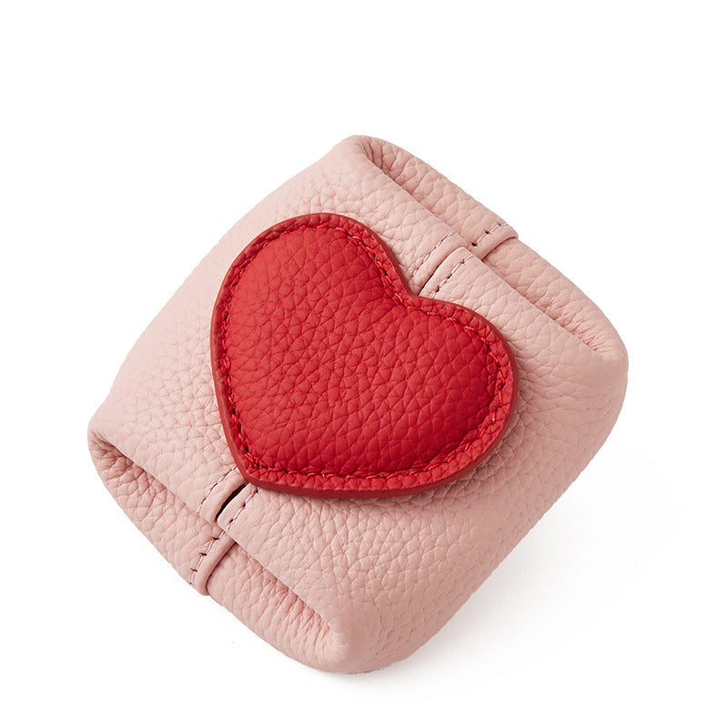 ❤️Mother's Day Pre-Sale Save 60% Off👛Top-Grain Leather Mini Wallet with a Hint of Heart💝