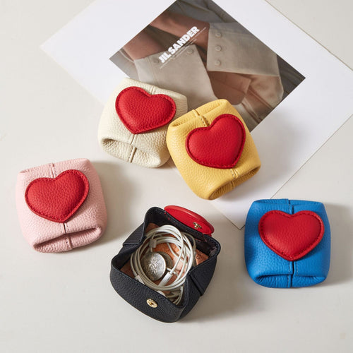 ❤️Mother's Day Pre-Sale Save 60% Off👛Top-Grain Leather Mini Wallet with a Hint of Heart💝