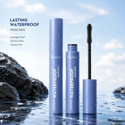 Zeooez Waterproof Black Mascara for Fuller, Longer Lashes