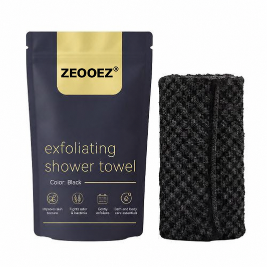 ZEOOEZ® exfoliating shower towel