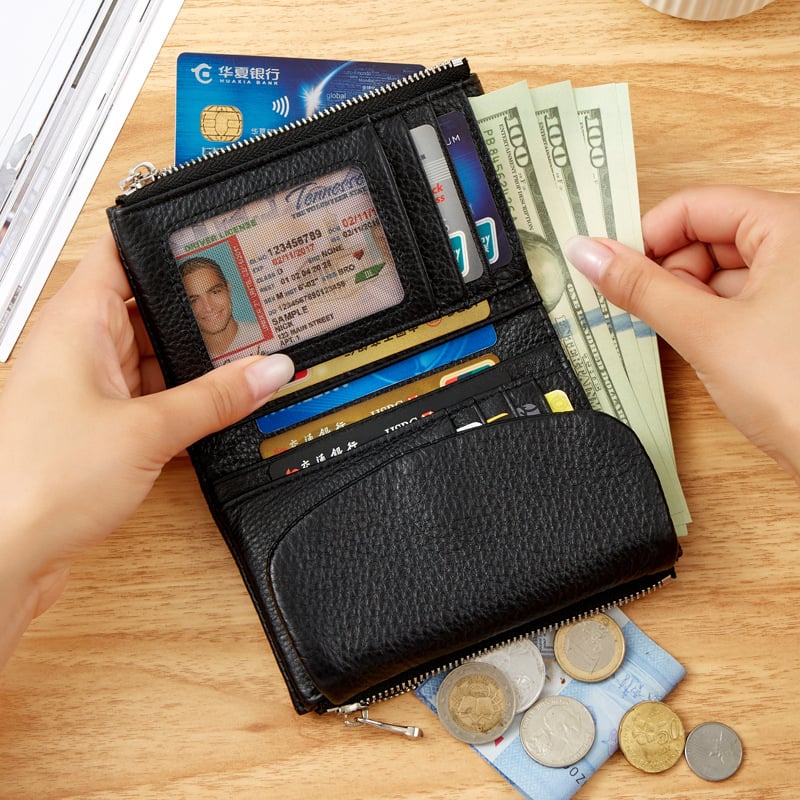 ⏰Unisex Pebble Leather Wallet🔥