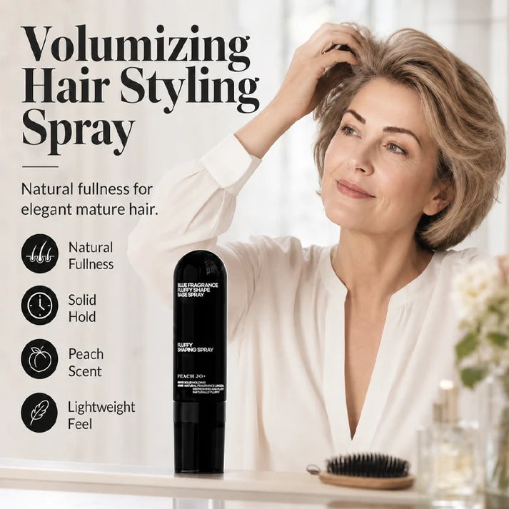 Zeooez Fluffy Hair Shaping Spray, Long Lasting Peach Scent Volumizing Hair Mist for All-Day Hold